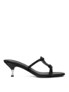 Tory Burch Miller 55mm Crystal-embellished Sandals In Black