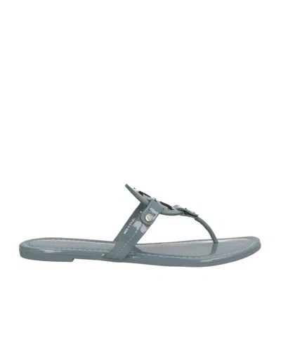 Tory Burch Glossy Flip-flops In Gray
