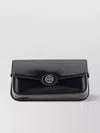 Tory Burch Glossy Leather Shoulder Bag With Welt Pocket