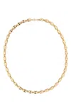 Tory Burch Chain Link Necklace Gold-tone Finish In Gold