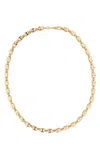 Tory Burch Chain Link Necklace Gold-tone Finish In Gold