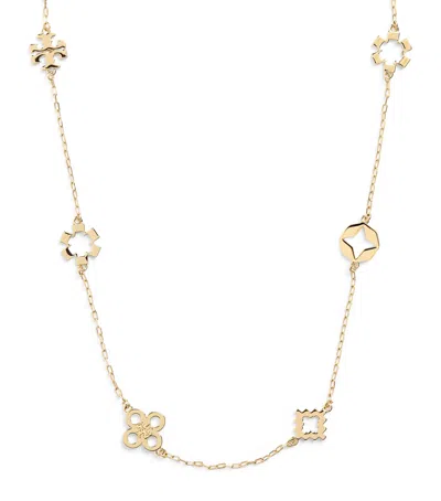 Tory Burch Gold-plated Forget Me Not Necklace
