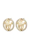 Tory Burch Miller Pave Multi Hoop Earrings