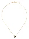 Tory Burch Kira Logo Pendant Necklace In Golden