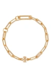 Tory Burch Good Luck Chain Bracelet In Gold