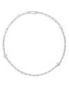 Tory Burch Good Luck Chain Necklace, 18 In Silver