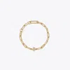 Tory Burch Good Luck Chain Pavé Bracelet In Gold