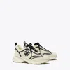 Tory Burch Good Luck Crochet Sneaker In New Ivory/perfect Black