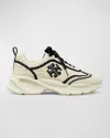 Tory Burch Good Luck Crochet Sneaker In New Ivory / Perfect Black