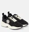 Tory Burch Good Luck' Studded Sneakers – Black In Black