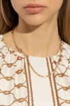 Tory Burch ‘good Luck' Necklace With Logo In Gold