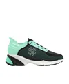 Tory Burch Good Luck Mesh And Leather Sneakers In Black