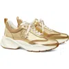 Tory Burch Good Luck Sneaker In Gold/alce