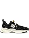 Tory Burch Good Luck' Studded Sneakers – Black In Black