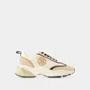 Tory Burch Triple Lace Gym Shoes With Suede Overlays