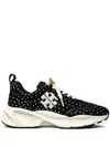 Tory Burch Good Luck' Studded Sneakers – Black In Black
