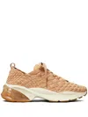 Tory Burch Good Luck Woven Trainer In Brown
