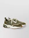Tory Burch Good Luck Sneakers Contrast Stitching In Green