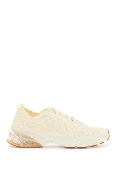 Tory Burch Ivory Fabric Sneakers In Beige