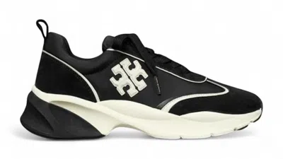 Pre-owned Tory Burch Good Luck Sneakers (women's) In Black