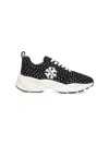 Tory Burch Good Luck' Studded Sneakers – Black In Black