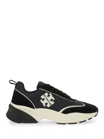 Tory Burch "good Luck" Trainer In Black