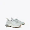 Tory Burch Good Luck Trainer In Powder Blue/bianco