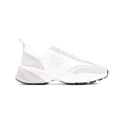 Tory Burch Multicolor Fabric And Suede Good Luck Sneakers In White