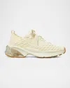 Tory Burch Good Luck Woven Trainer Sneakers In New Ivory
