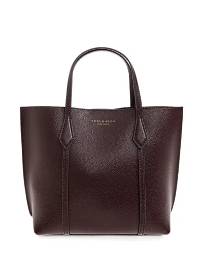 Tory Burch Grained Leather Tote Bag In Brown