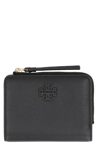 Tory Burch Mcgraw Bi-fold Wallet In Black