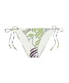 Tory Burch Graphic-print Bikini Bottom In White