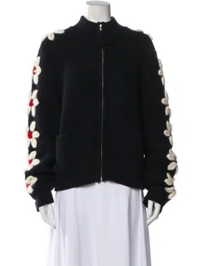 Pre-owned Tory Burch Graphic Print Bomber Jacket