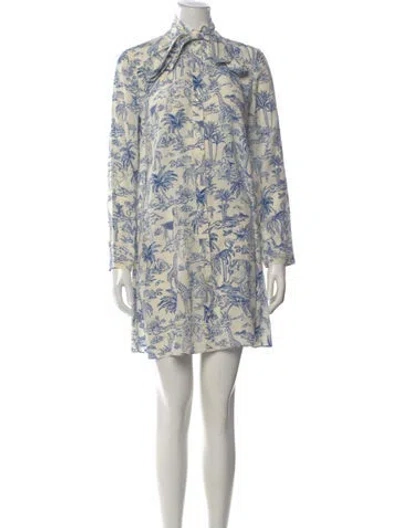 Pre-owned Tory Burch Graphic Print Mini Dress