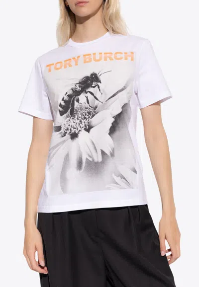 TORY BURCH GRAPHIC PRINT T-SHIRT