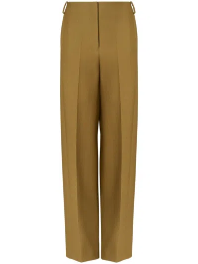 TORY BURCH GREEN CLASSIC TROUSERS