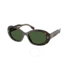 Tory Burch Green Oval Ladies Sunglasses Ty7214u 172871 53