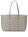 Tory Burch Grey Cotton Blend Shoulder Bag
