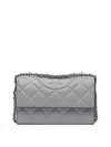 Tory Burch Grey Goat Leather Shoulder Bag