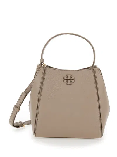 Tory Burch Grey Mcgraw Bucket Bag
