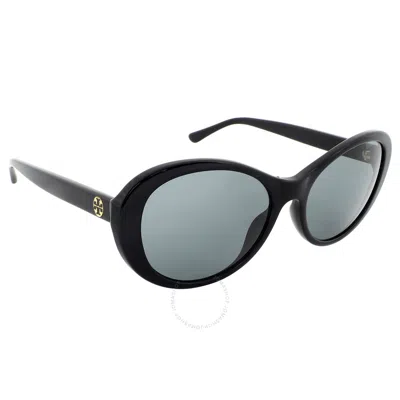 Tory Burch Grey Oval Ladies Sunglasses Ty7151 170987 55