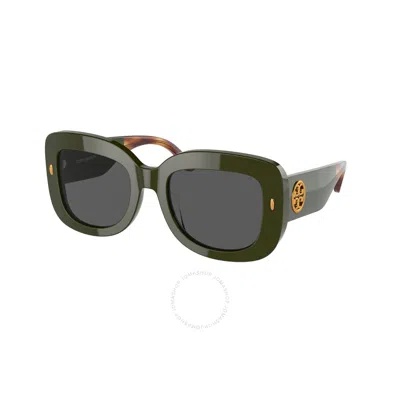 Tory Burch Grey Square Ladies Sunglasses Ty7170u 189187 51
