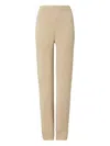 Tory Burch Melange Oatmeal Wool Trousers In Neutral