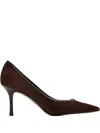 Tory Burch 80mm Double T-buckle Pumps In Brown
