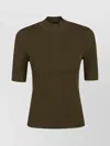 Tory Burch Half-zip Ribbed Top