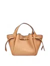 Tory Burch Hand Bag Romy Tote In Leather In Sand