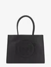Tory Burch Ella Tote Bag In Black Leather In Black