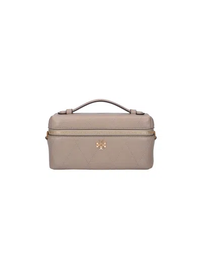 Tory Burch Handbag "kira Diamond" In Gray