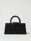 Tory Burch Quilted Rectangular Cross-body Bag With Top Handle In Black