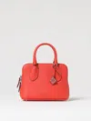 Tory Burch Mini Pebbled Swing Top Handle Bag In Red